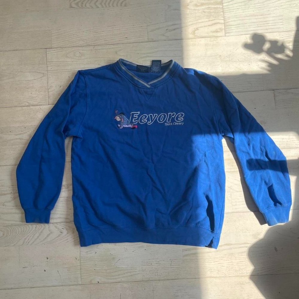 Disney Womens Blue Sweatshirt